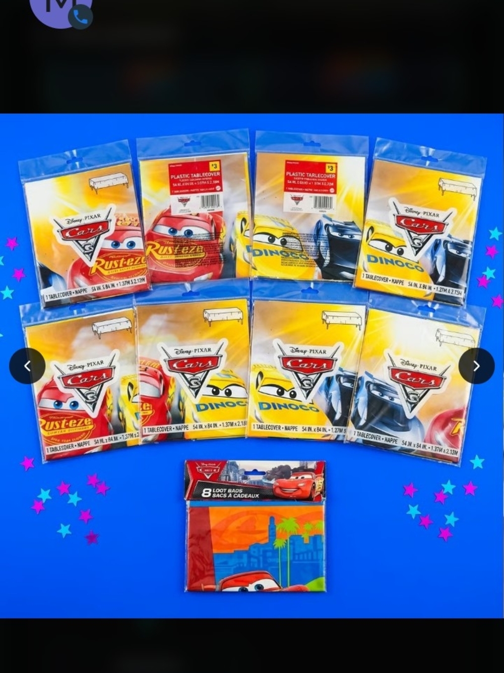 Disney Cars Birthday Party Set